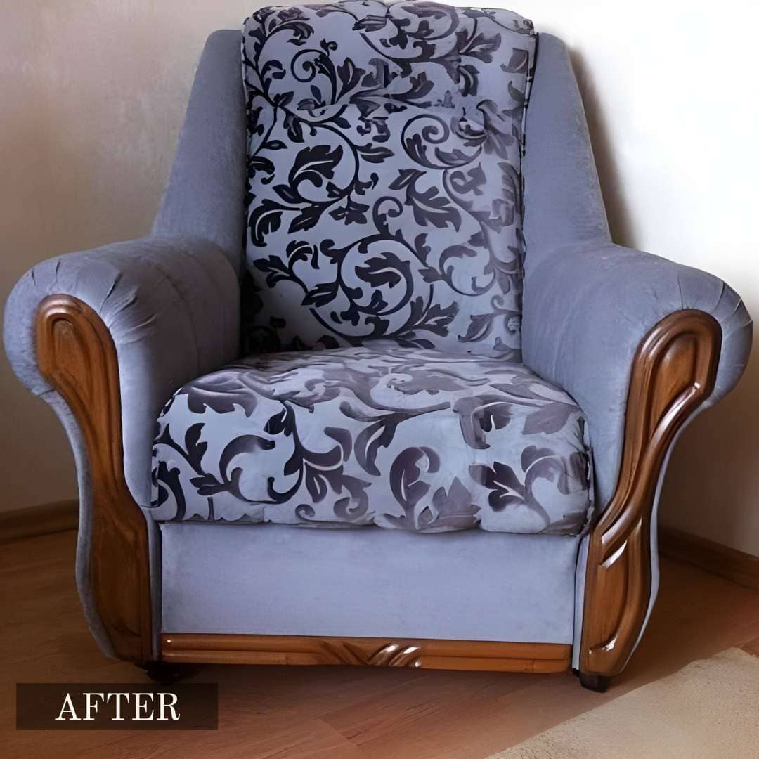 Before and after antique furniture restoration – showcasing the transformation from worn-out to pristine condition.